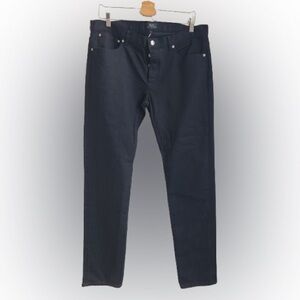A.P.C. deep black unisex denim 35 waist - BNWT